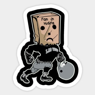 Las Vegas Fan In Hiding Sticker